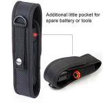 Moobibear Adjustable Nylon Flashlight Holster 2-Pack