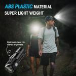 LETMY Mini Rechargeable Flashlights with Magnetic Base - 2 Pack