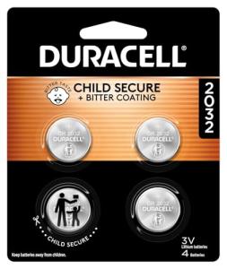 Duracell 2032 Lithium Batteries - 4 Pack