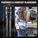 3-Pack Super Bright Tactical Rechargeable Flashlights