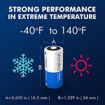 Voniko CR123A Lithium Batteries 6-Pack - 3V