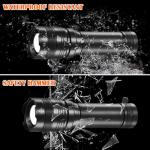 3-Pack Super Bright Tactical Rechargeable Flashlights
