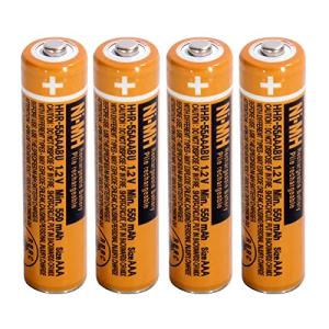 Pingju Rechargeable AAA Batteries 4-Pack, 1.2V 550mAh