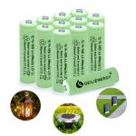 GEILIENERGY 12-Pack Rechargeable AA 600mAh Batteries