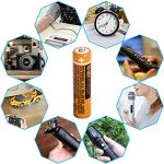 Pingju Rechargeable AAA Batteries 4-Pack, 1.2V 550mAh