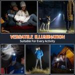 3-Pack Super Bright Tactical Rechargeable Flashlights