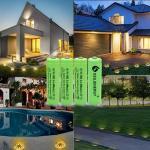 GEILIENERGY 12-Pack Rechargeable AA 600mAh Batteries