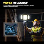 Yzoni 30W Rechargeable LED Work Light, 5 Modes