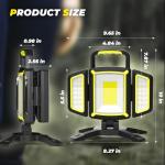 Yzoni 30W Rechargeable LED Work Light, 5 Modes