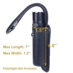 Molded Tactical Flashlight Pouch with Snap Closure