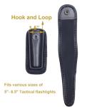 Molded Tactical Flashlight Pouch with Snap Closure