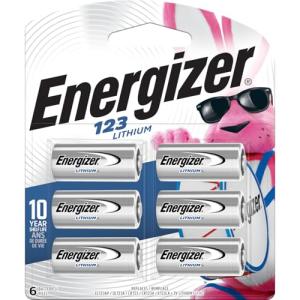 Energizer 123 Lithium Photo Batteries - 6 Pack
