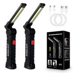 2-Pack USB Rechargeable LED Work Lights