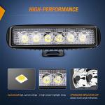 Nilight 18W LED Light Bar Pods - Flood Lights