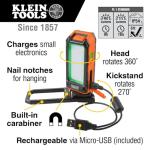 Klein Tools Rechargeable LED Flashlight with Kickstand