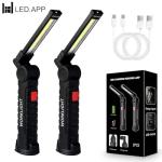 2-Pack USB Rechargeable LED Work Lights