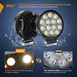 Nilight 4.5-inch 42W Round LED Pods - 2 Pack