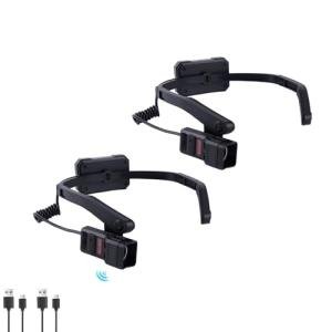 KunHe Rechargeable LED Headlamp with Earhooks, 5 Modes