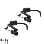 KunHe Rechargeable LED Headlamp with Earhooks, 5 Modes