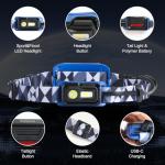 Ultra-Bright Rechargeable Headlamp with Red Safety Light