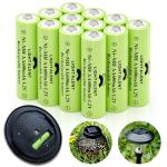 Lightalent Ni-MH AA Rechargeable Batteries 12-Pack
