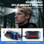 Ultra-Bright Rechargeable Headlamp with Red Safety Light