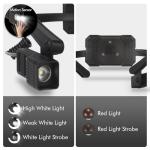 KunHe Rechargeable LED Headlamp with Earhooks, 5 Modes