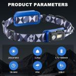 Ultra-Bright Rechargeable Headlamp with Red Safety Light