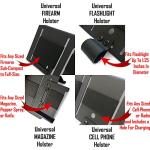 Under Mattress Pistol Flashlight Holster