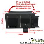 Under Mattress Pistol Flashlight Holster