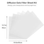 Diffusion Gels Filter Sheet Kit for Lighting