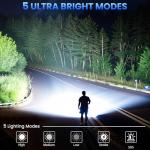 Super Bright 99,000 Lumens Rechargeable Flashlight (2 Pack)
