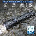 Super Bright 99,000 Lumens Rechargeable Flashlight (2 Pack)