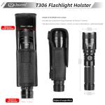 T306 Tactical Flashlight Holster Pouch - Fits 1-1.2”