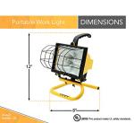 Woods 500W Portable Yellow Work Light