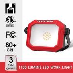 1100 Lumen Portable LED Work Light, 2-in-1 Stand