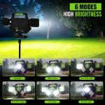 SYLSTAR 55W 5000LM Magnetic Rechargeable Work Light