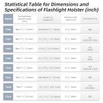 T306 Tactical Flashlight Holster Pouch - Fits 1-1.2”