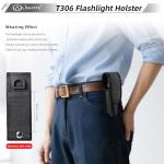 T306 Tactical Flashlight Holster Pouch - Fits 1-1.2”