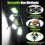 SYLSTAR 55W 5000LM Magnetic Rechargeable Work Light