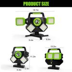 SYLSTAR 55W 5000LM Magnetic Rechargeable Work Light