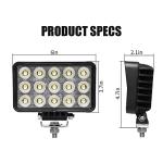 Exzeit 120W 6 Inch Excavator LED Work Light