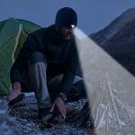 Rechargeable LED Beanie Hat with Headlamp - Black