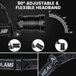 Rechargeable 99,000LM Headlamp Set - 2 Pack