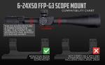 Monstrum G3 6-24x50 FFP Rifle Scope with Illuminated Reticle