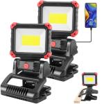 Tresda Rechargeable LED Work Light, 2-Pack