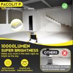 10,000LM Portable LED Work Light with Cord