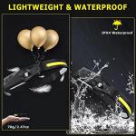 Rechargeable 3-Pack LED Headlamp with Motion Sensor