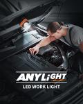 ANYLiGHT 1200LM LED Magnetic Work Light (2 Pack)