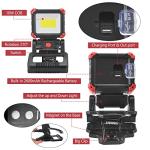 Tresda Rechargeable LED Work Light, 2-Pack